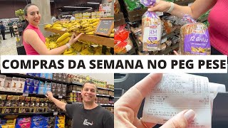 COMPRAS DE MERCADO DA SEMANA: COMPRAS DA SEMANA SUPERMERCADO PEG PESE + SWIFT