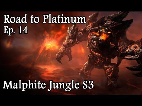 ROAD TO PLATINUM - Ep. 14 "Malphite Jungle" Como ganar en 5 minutos xD
