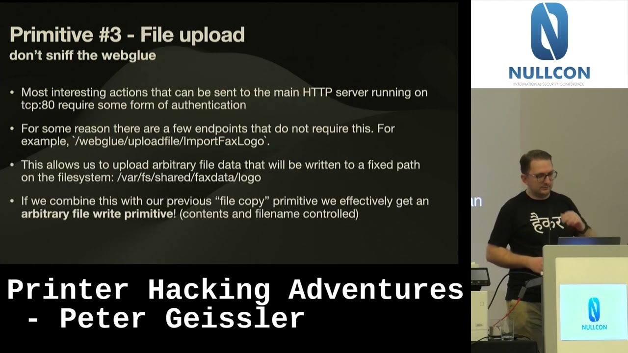 Nullcon Berlin 2024 | Printer Hacking Adventures By Peter Geissler