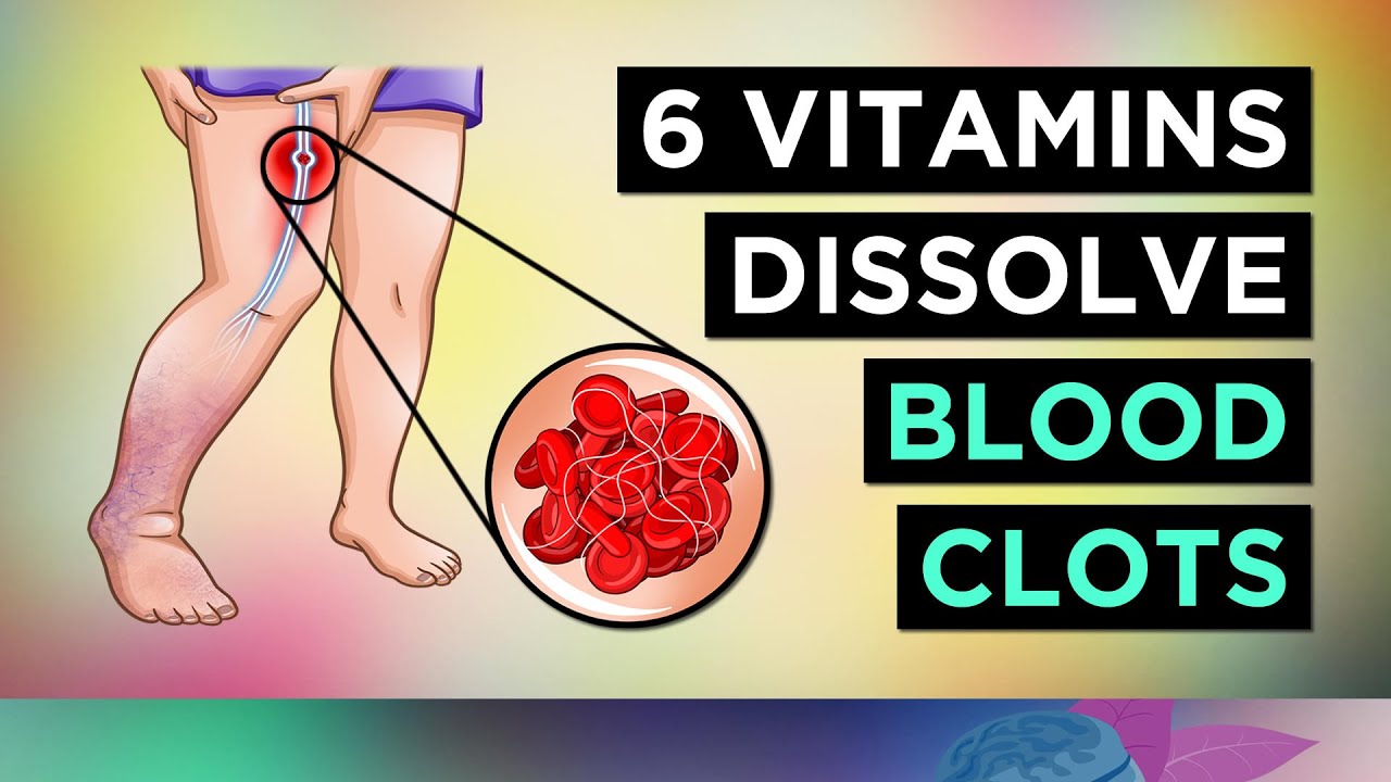 6 Vitamins To DISSOLVE Your BLOOD CLOTS