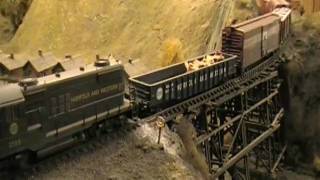 preview picture of video 'Guernsey Valley Model Railroad Club, WM Freight'
