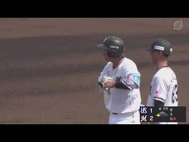 【ファーム】マリーンズ・愛斗 三遊間を抜けるタイムリーヒットで貴重な追加点!! 2025年4月18日 千葉ロッテマリーンズ 対 東京ヤクルトスワローズ