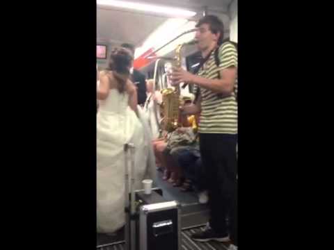 Just for fun! Sexy sax man 2.0 on the Rome subway