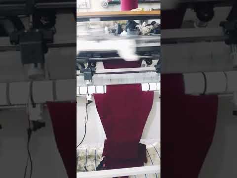 Semi-computerized flat computerized jacquard knitting machin...