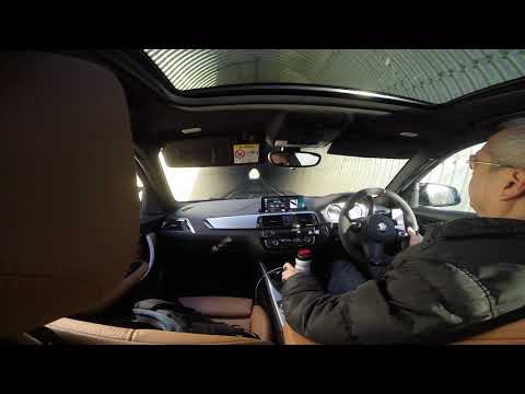 Litchfield remapped BMW M140i with full Akrapovic exhaust in tunnel