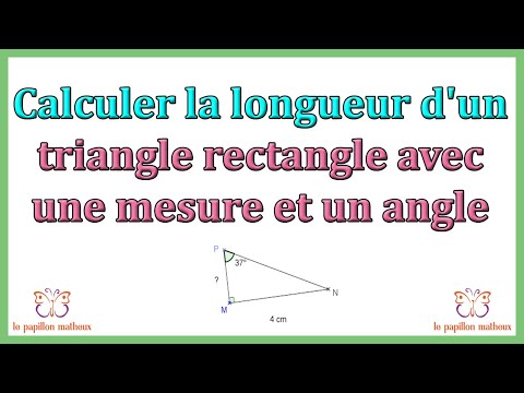 Comment calculer la longueur d'un triangle rectangle avec une mesure et un angle