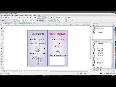 Cara Membuat Undangan Pernikahan Hvs Lipat 3 Di Coreldraw X4