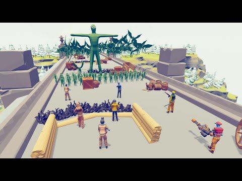 Zombie 100 Units vs Army Soldier #19 - Totally Accurate Battle Simulator TABS