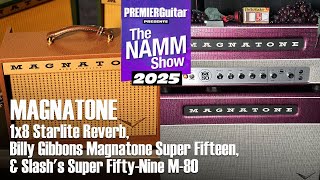 Video thumbnail for Magnatone 1x8 Starlite Reverb, Billy Gibbons & Slash Amps Demo | NAMM 2025 by Premier Guitar