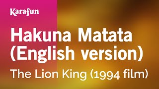 Hakuna Matata (English version) - The Lion King (1