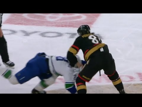 Jonathan Marchessault And Conor Garland Drop The Gloves