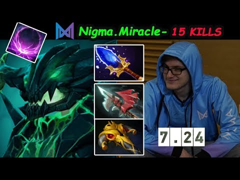 Nigma.Miracle [Outworld Devourer] M-GOD NUKE BOMB Deleted Enermy Dota 2 7.24 pro Gameplay
