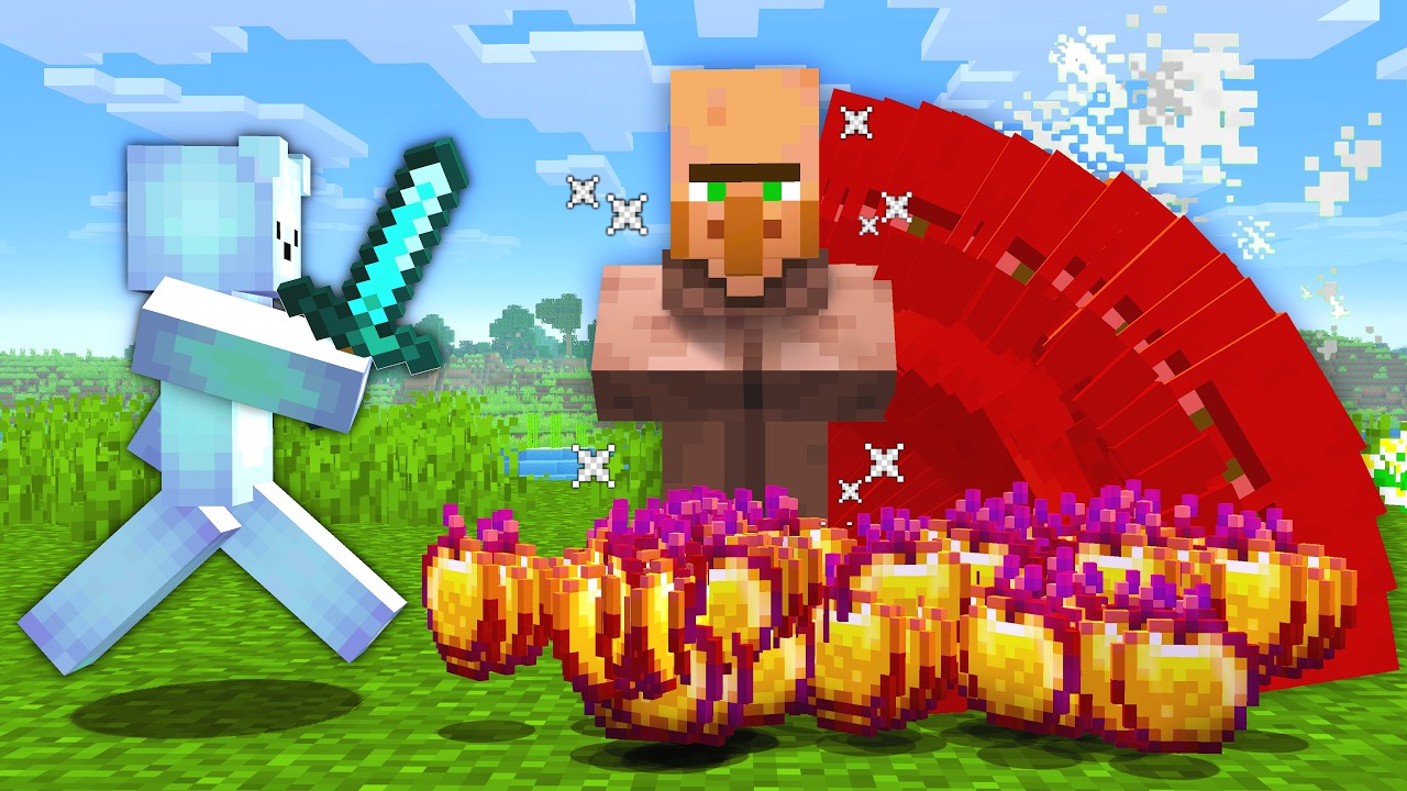 Minecraft, But Mobs DUPLICATE When Hit...