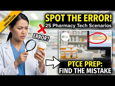 Can You Spot the Error? 25 Pharmacy Tech Visual Scenarios (PTCE Prep)