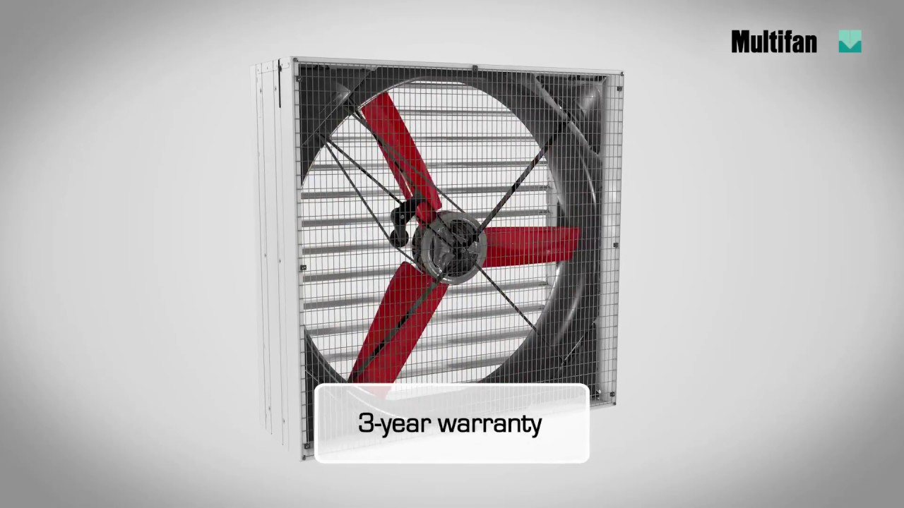 Vostermans Multifan 130; 140 x 140-es fali ventilátor zsaluval