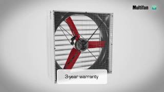 Vostermans Multifan 130; 140 x 140-es fali ventilátor zsaluval