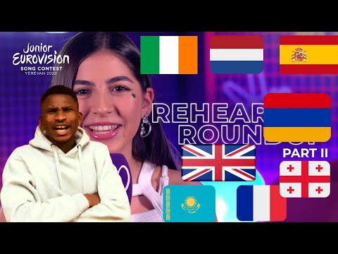 [JESC 2022] | REACTION TO First Look at Junior Eurovision Rehearsals 2022 - Part 2