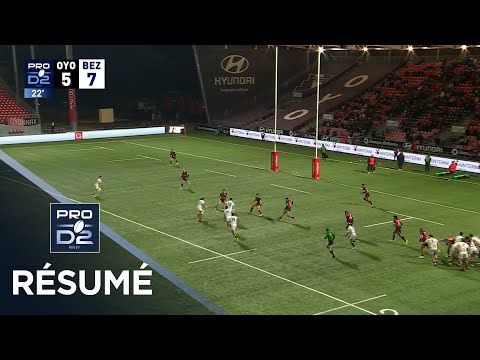 PRO D2 Saison 2025-2026 J12 - Résumé Oyonnax Rugby - AS Béziers Hérault