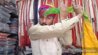 The simplest way of tying Rajasthani turban