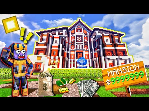 Insane! $9999999 Redstone Mansion Found in Minecraft!