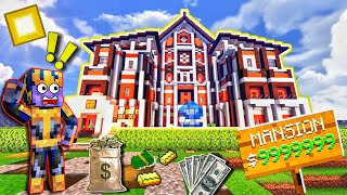 I Found The Most Expensive $9999999 Smart Redstone Mansion In Minecraft