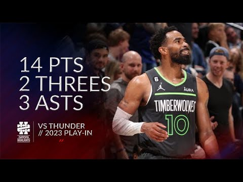 Mike Conley 14 pts 2 threes 3 asts vs Thunder 2023 PlayIn
