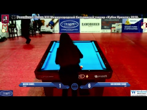 Macioł Daniel (POL)-(USA) Van Boening Shane Kremlin Cup 10-ball 2018.