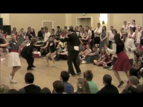 2009 Camp Jitterbug - Lindy Couple Prelim Heat 1 Song 2