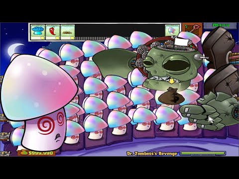 Plants Vs Zombies Battlez - 999 Hypno Shroom vs Dr. Zomboss Fight