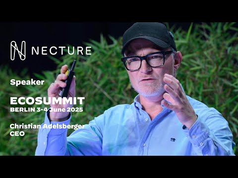 Christian on stage at EcoSummit Berlin 2025