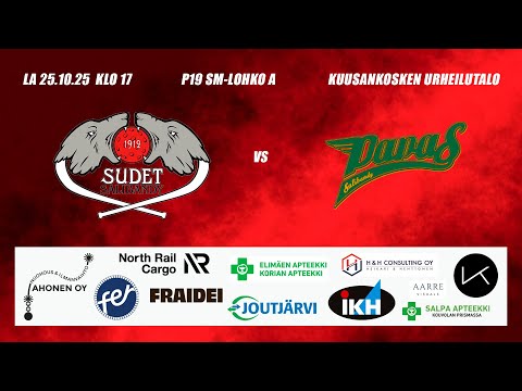 P19 SM Sudet SB - Papas, 25.10.2025 | Sudet Salibandy Kouvola