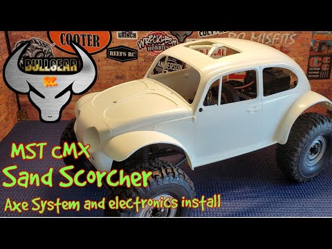 MST CMX Sand Scorcher Build Part 4 Axe system and electronics mounting