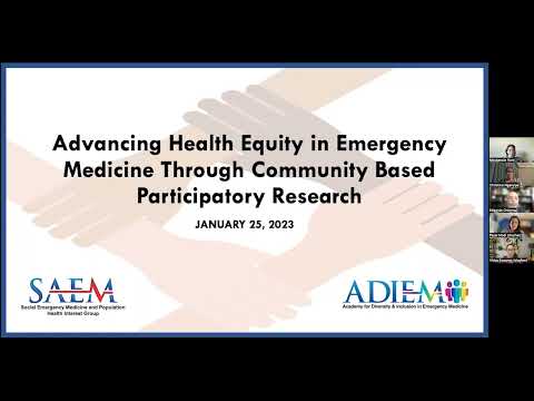 Advancing Health Equity in Emergency Medicine Through Community Based Participatory Research