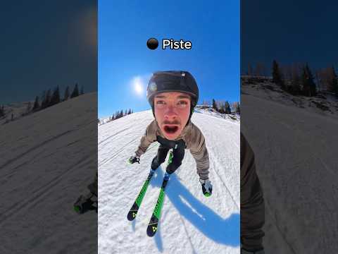 POV: Verschiedene Pisten beim Skifahren😂