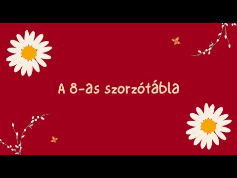 A 8-as szorzótábla