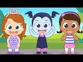 Head Shoulders Knees And Toes With Baby Princess Baby Vampire And Baby Doctor Songs For Kids