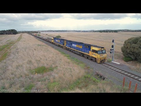 5MP2 Pacific National Steel Train With NR92 & NR6 (21/4/2022) - PoathTV Australian Railways