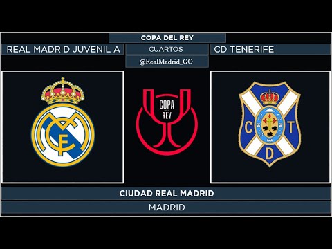 Real Madrid Juvenil A - CD Tenerife | Copa del Rey Juvenil 2021/22 | Cuartos de Final