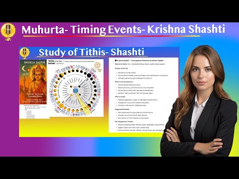 Muhurta - Lunar Cycle Energy - Timing Events, Diet and Activities - Krishna Shashti