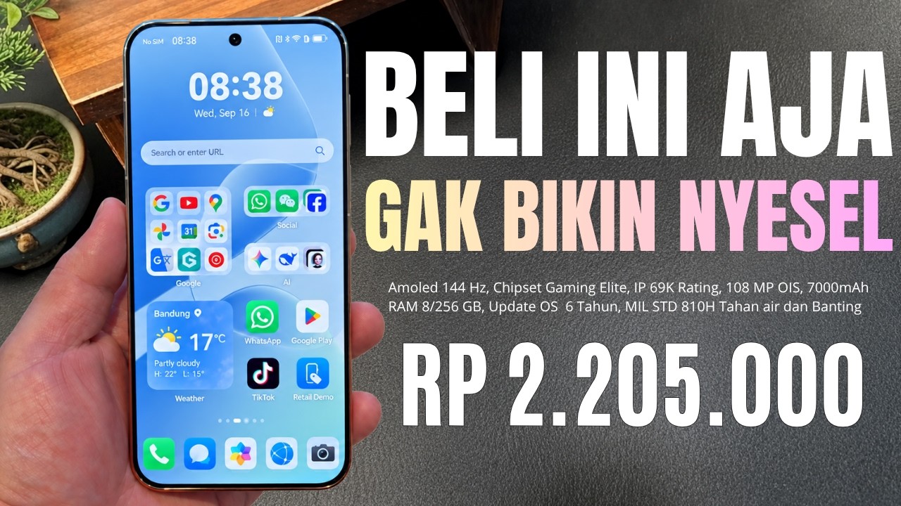 PILIHAN IDEAL‼️RAM 8/256 GB, 7000MAH | HP 2 JUTAAN RAM 8 GB TERBAIK AKHIR TAHUN 2026