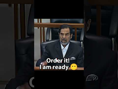 🔥 Saddam Hussein attitude video🔥 #attitude #saddamhussain #attitude #viral #short #shortfeeds