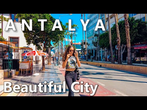 Antalya Beautiful City Walking Tour Turkey 4K🇹🇷