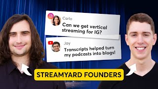 Ask StreamYard - New Feature To Stream & Record Vertically (#261)