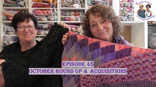 Disley Sisterz Knitting Podcast//Episode45//October FO'sAcquisitions #knitting #crochet #podcast