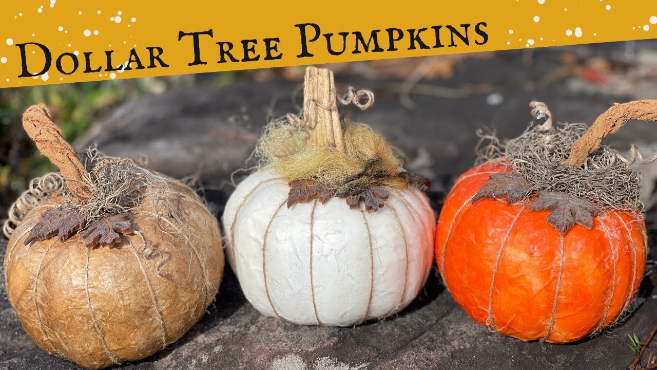 Dollar Tree Pumpkins for Easy Fall Crafts