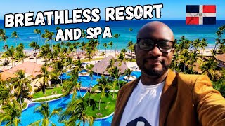 Tour the BREATHLESS RESORT AND SPA in Punta Cana with Me - Dominican Republic Experience.