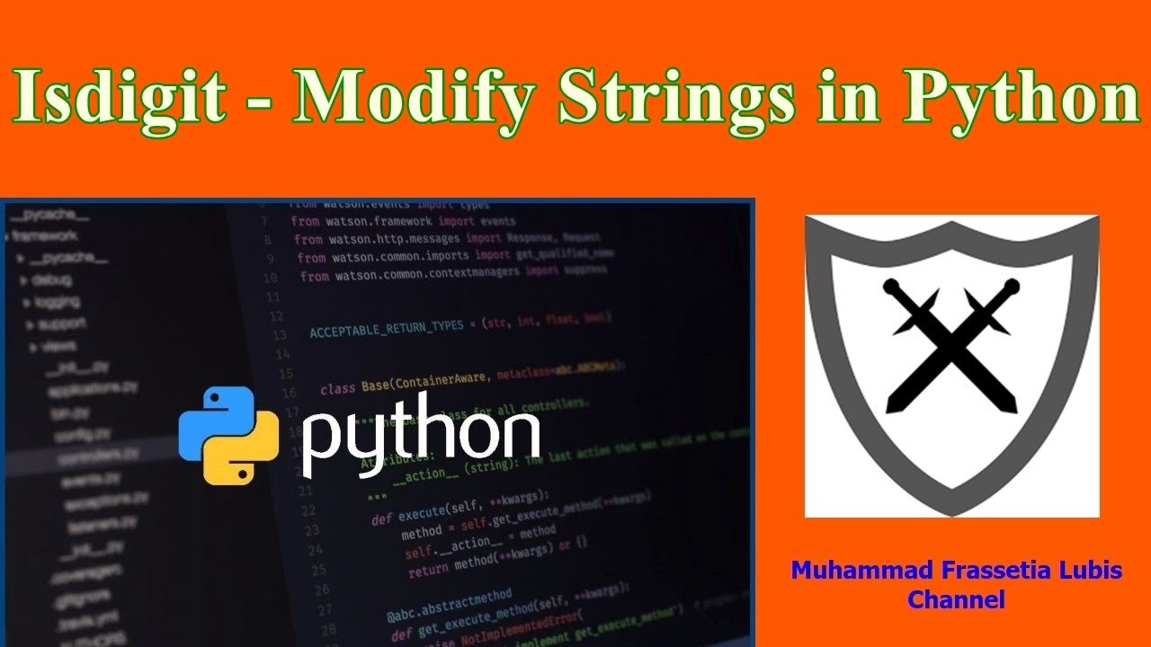 Isdigit - Modify Strings in Python