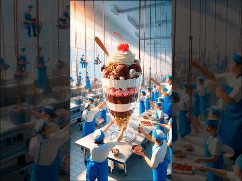 People decorated a fun ice cream glass😋😋🤗🤗#icecream #icecreamglass #aiart #viralshort