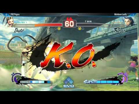 FGC Pugera (Ibuki) vs Louffy (Rose) - Evo 2014 USF4