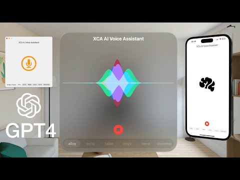 Build an AI Voice Assistant SwiftUI App | OpenAI GPT4, Whisper, & TTS APIs | iOS, macOS, & visionOS thumbnail